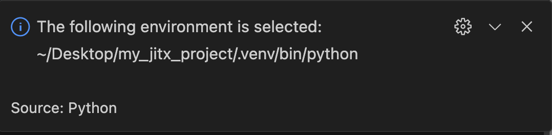 env created